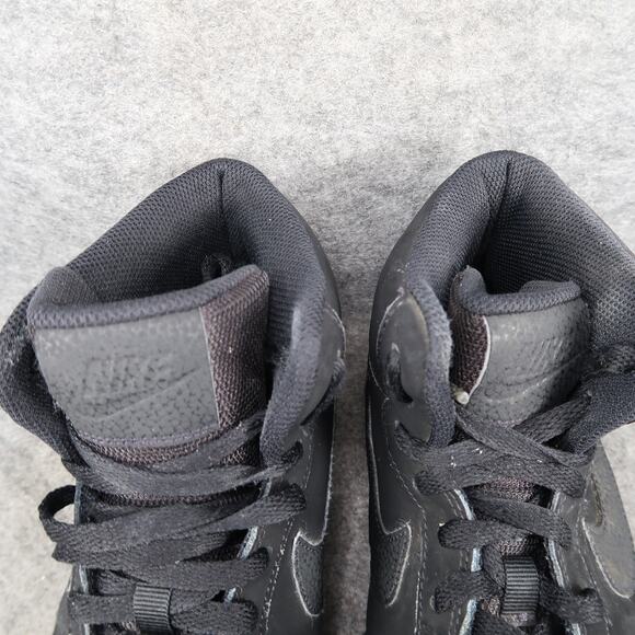 Nike Shoes Mens 8 Ebernon Mid Sneakers Black Lace Up Casual Lifestyle Athletic - Picture 3 of 11